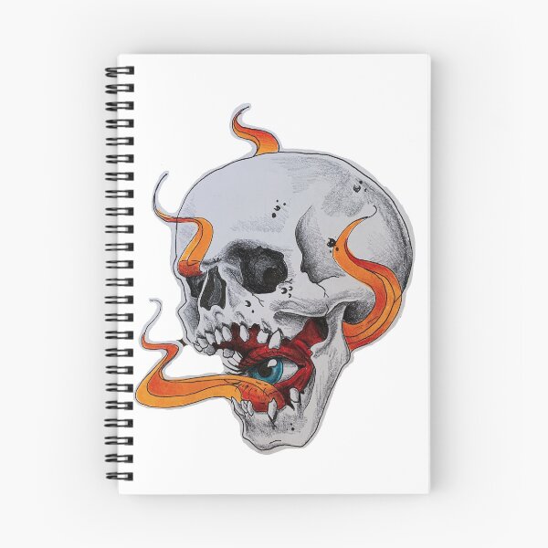Item preview, Skull & Fire designed and sold by JessBrennanArt.