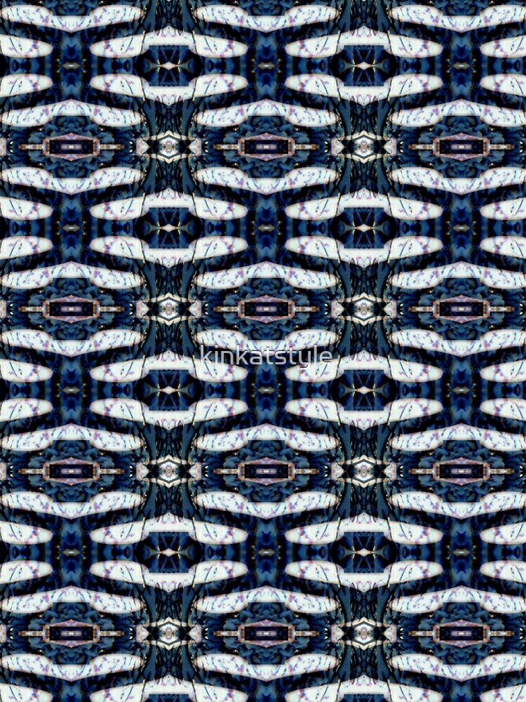 Thumbnail 4 of 4, A-Line Dress, Kaleidoscope Blue  designed and sold by kinkatstyle.