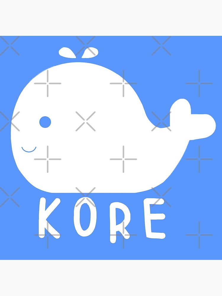 "BTS (방탄소년단) Jin White Kore Whale" Poster for Sale by HobicoreStore