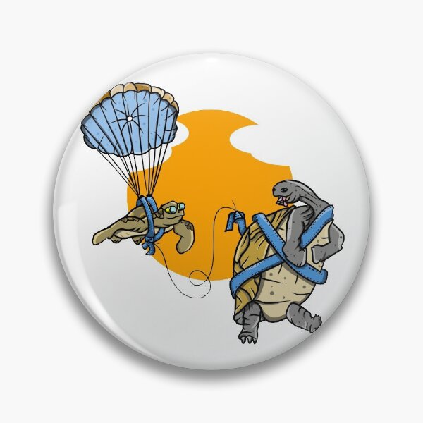 Item preview, Sea turtle and tortoise funny parasailing designed and sold by piedaydesigns.