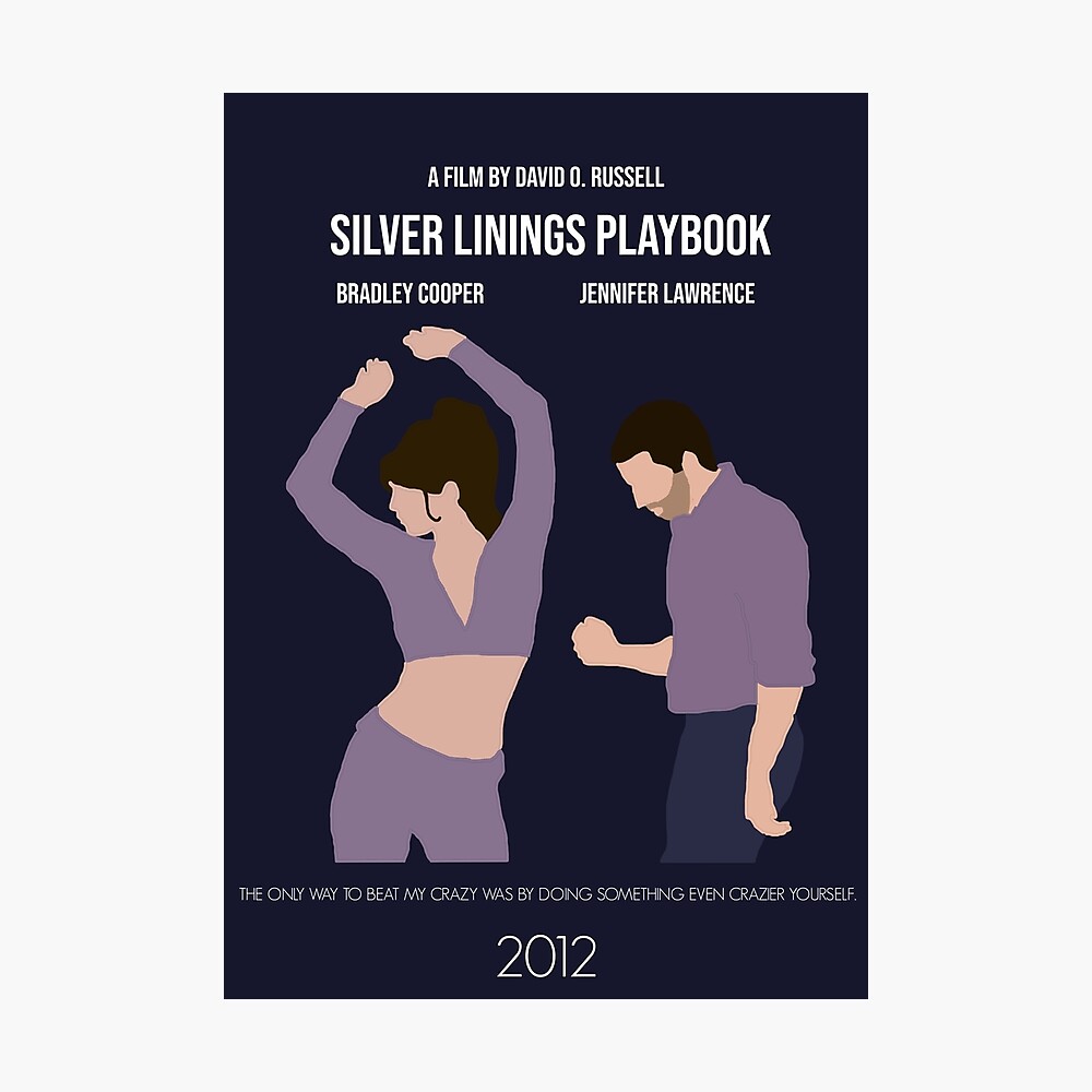 Silver Linings Playbook Minimalistisches Filmplakat Poster Von Augierice Redbubble