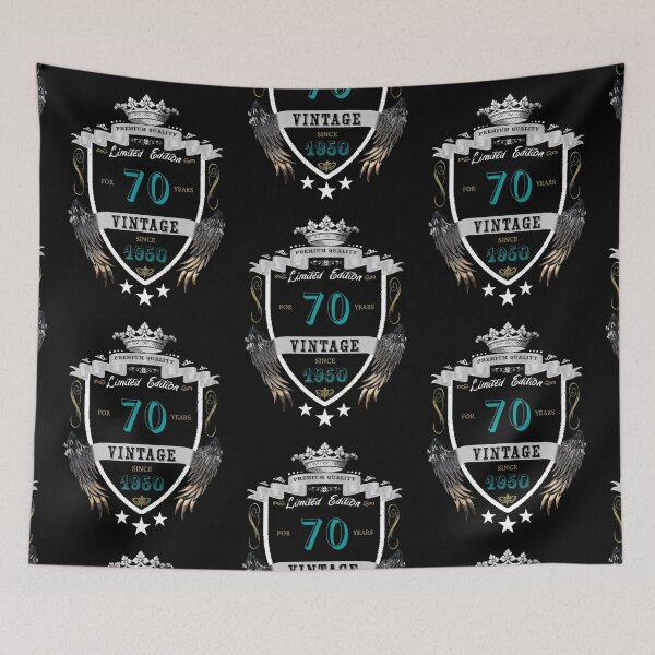 Item preview, Vintage 1950 70th Birthday - Teal designed and sold by ryanwfraser.