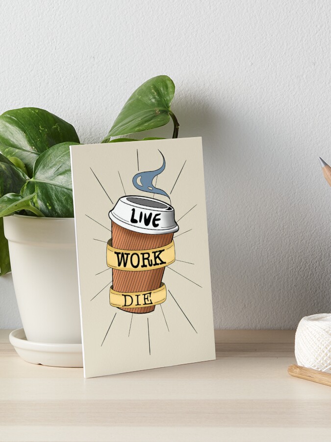 Live Laugh Love Parody Art Board Print By Jayce Redbubble