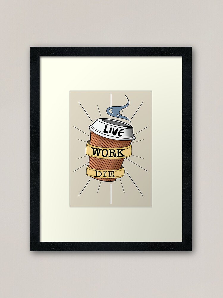 Live Laugh Love Parody Framed Art Print By Jayce Redbubble