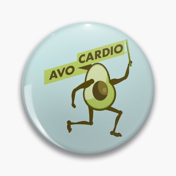 Item preview, AVO-CARDIO funny avocardo running designed and sold by piedaydesigns.