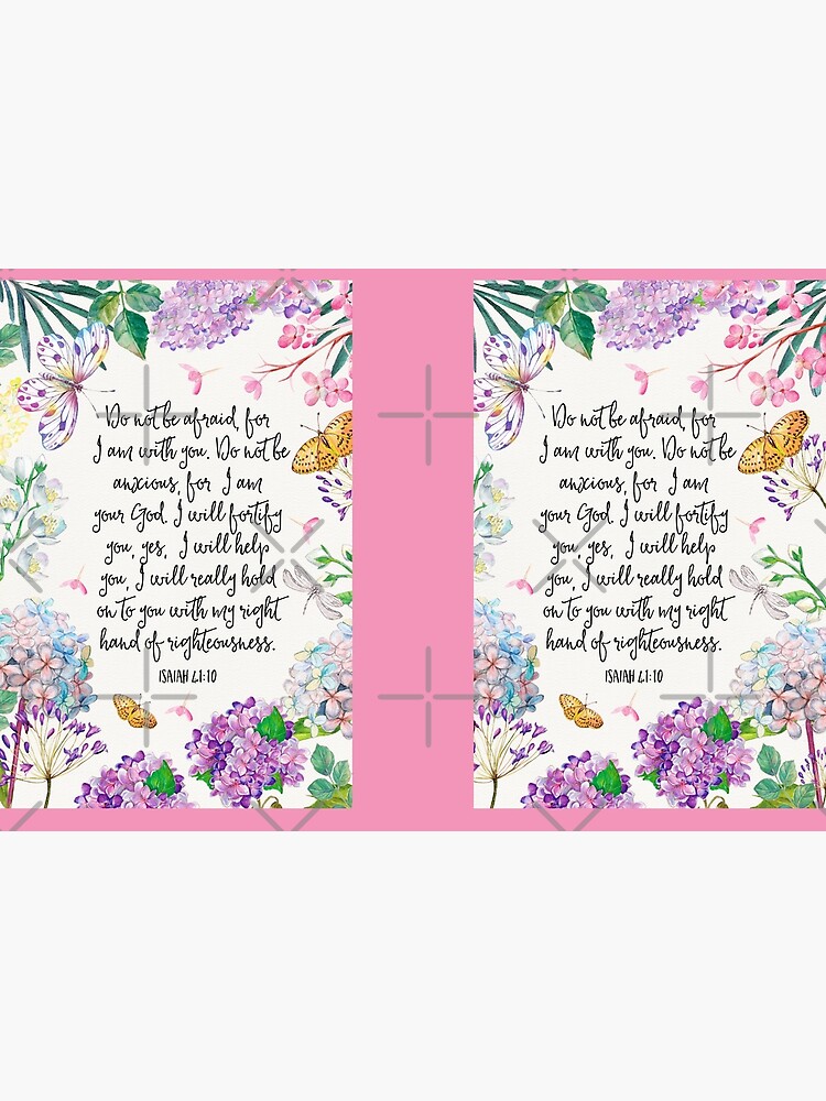Isaiah 41:10 (Flowers and Butterflies) by JenielsonDesign