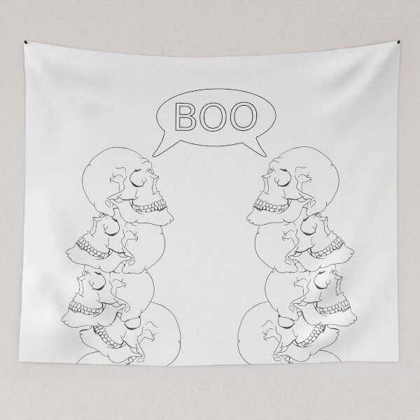 Item preview, Human Skulls Boo designed and sold by piedaydesigns.