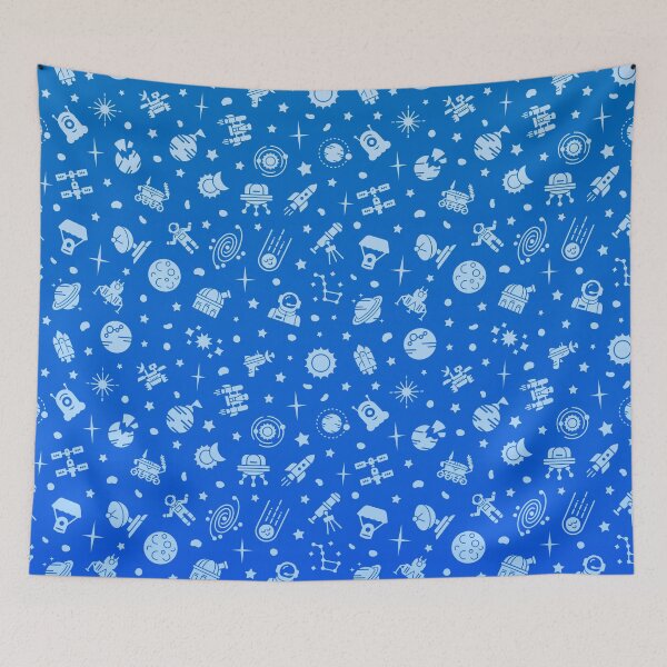 Item preview, ⭐ Space Collage 1 - Filled - Sky Blue Gradient designed and sold by Wizzles Emporium.