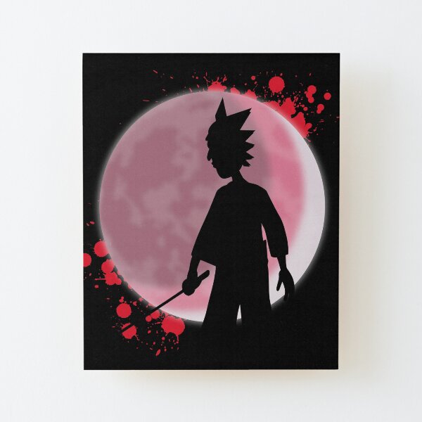 Samurai Rick Wood Mounted Print