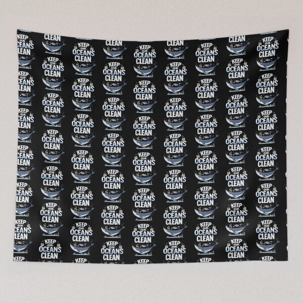 Item preview, Keep Our Oceans Clean Earth Day Save The Ocean Climate Change designed and sold by Crush Retro®.