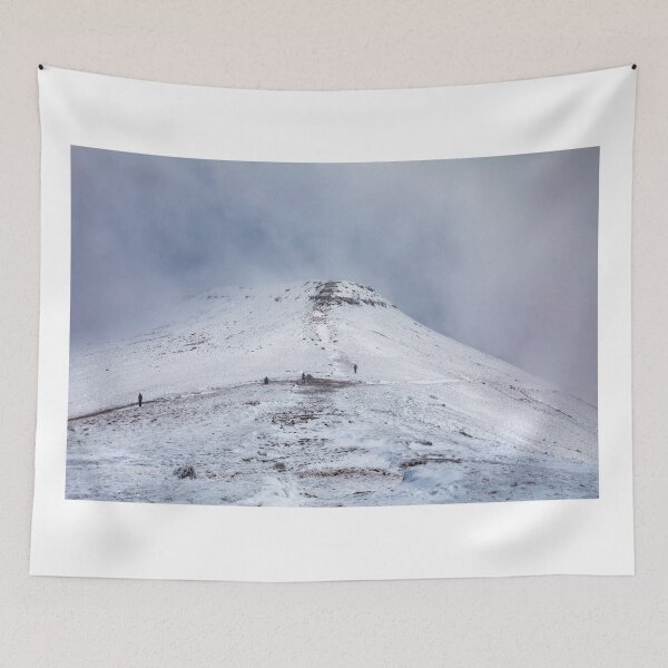 Item preview, A snowy Corn Du in the Brecon Beacons National Park designed and sold by Dan Santillo.