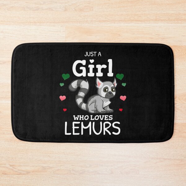 Item preview, Just A Girl Who Loves Lemurs designed and sold by Funny Shirts Matter.