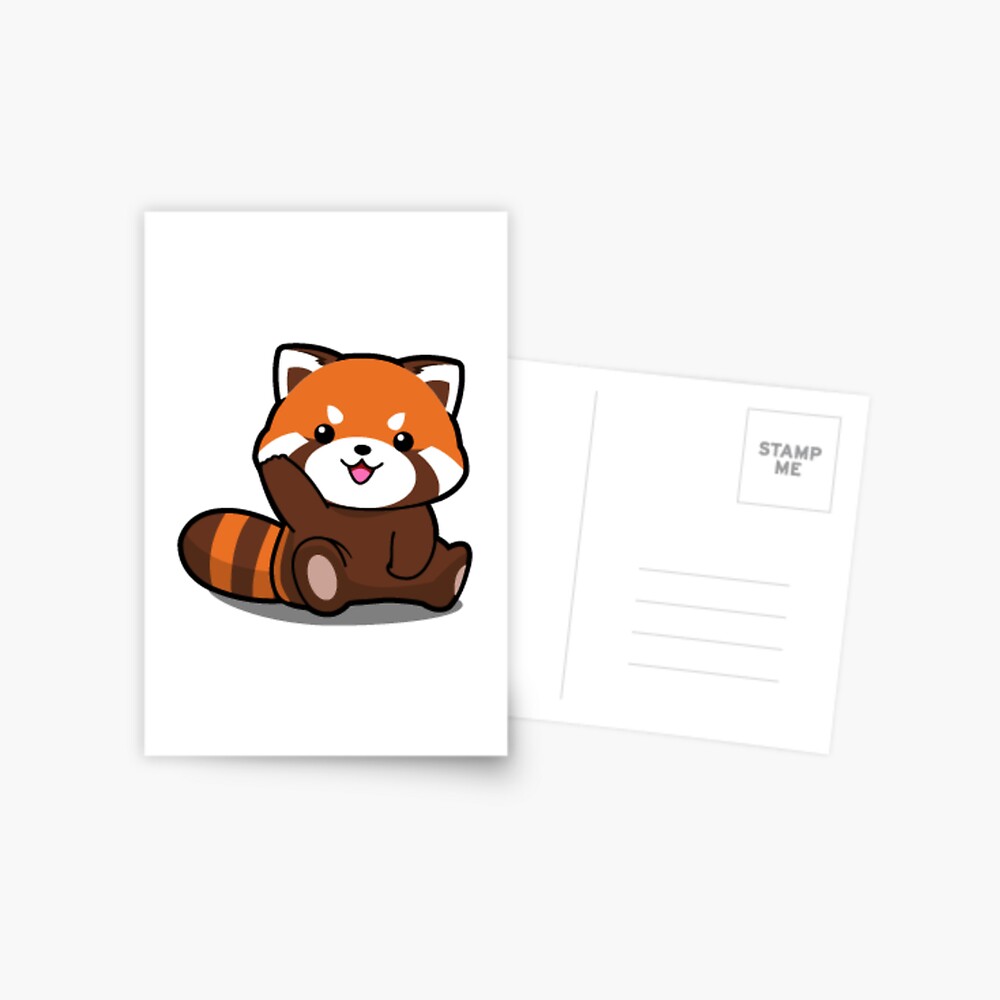 Too Cute Red Panda Postcard By Jiji440 Redbubble