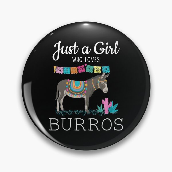 Item preview, Just A Girl Who Loves Burros Donkeys designed and sold by Funny Shirts Matter.
