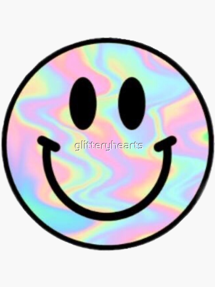 Smiley Face Stickers Rainbow Smiley Face Stickers Sticker 