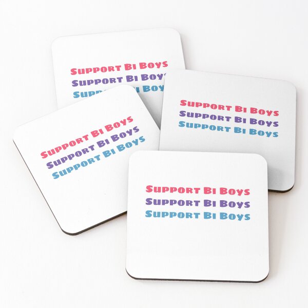 Item preview, Support Bi Boys - Written In Bi Pride Flag Colors designed and sold by snail-galaxy.