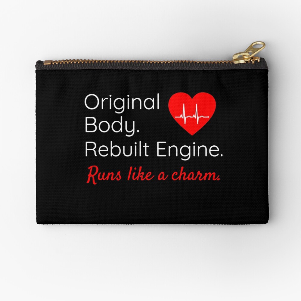 Original Body. Rebuilt Engine. Runs Like A Charm - Funny Get Well Gift For Heart Surgery Patient. Kids T-Shirt