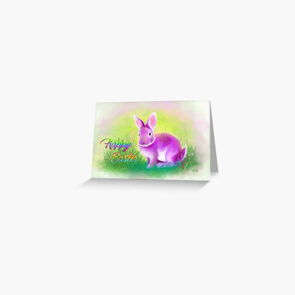 Item preview, Purple Bunny Easter Holiday designed and sold by OEFillustration.