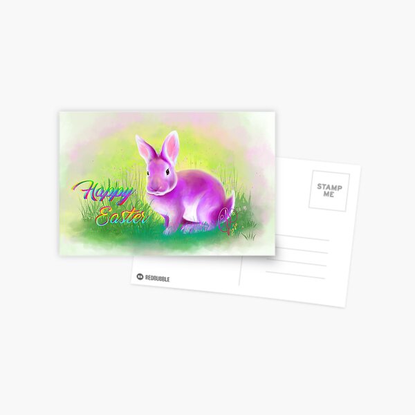 Item preview, Purple Bunny Easter Holiday designed and sold by Opal Essence Finery.