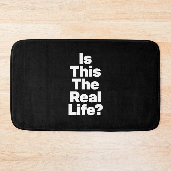 Item preview, Is This The Real Life? - Queen Bohemian Rhapsody Lyrics (White) designed and sold by Omnia.