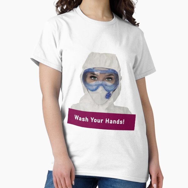 Wash Your Hands! Coronavirus. Quarantine 2020. Medical face mask. Doctor Classic T-Shirt