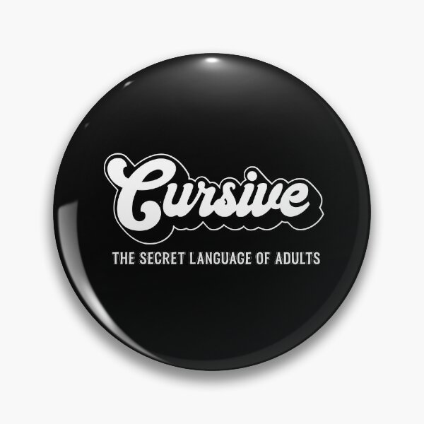 Item preview, Funny Cursive The Secret Language of Adults Handwriting  designed and sold by funnytshirtemp.