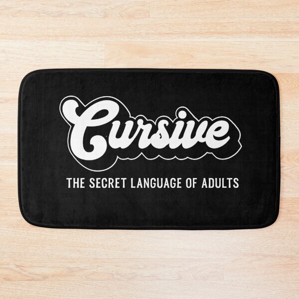 Item preview, Funny Cursive The Secret Language of Adults Handwriting  designed and sold by funnytshirtemp.