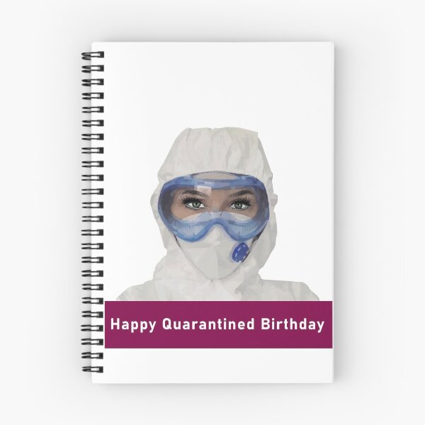 Item preview, ¡Feliz cumpleaños en cuarentena! Coronavirus 2020. Mascarilla médica. designed and sold by Kovtun.