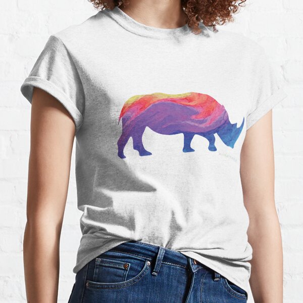 Save The Chubby Unicorn Rainbow Classic T-Shirt
