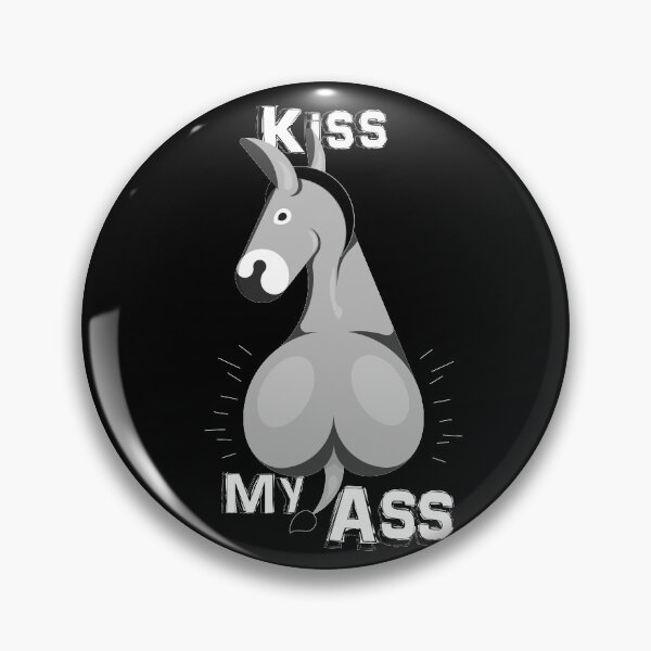 Item preview, Kiss My Ass Funny Punny Donkey Shirt designed and sold by ZombieTit.