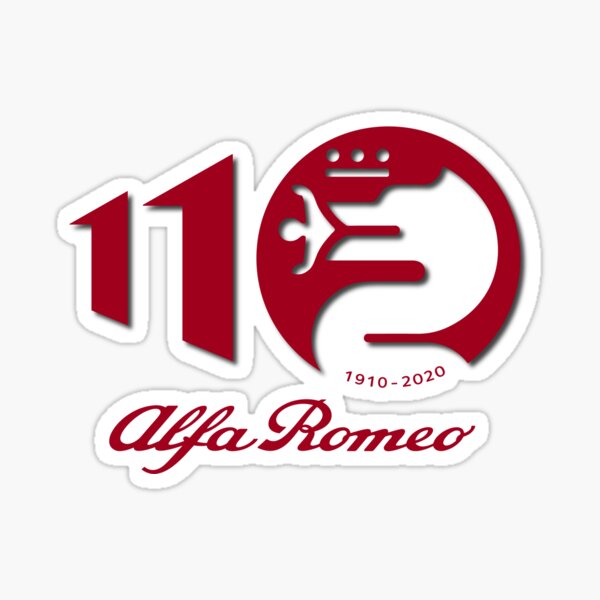 Alfa Romeo Celebrando 110 años Pegatina