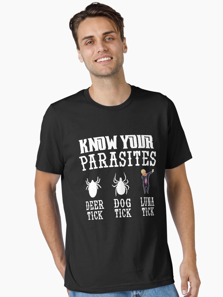 Thumbnail 2 of 7, Essential T-Shirt, funny sarcastic anti donald Trump 2020 know your parasites designed and sold by NTeez01.