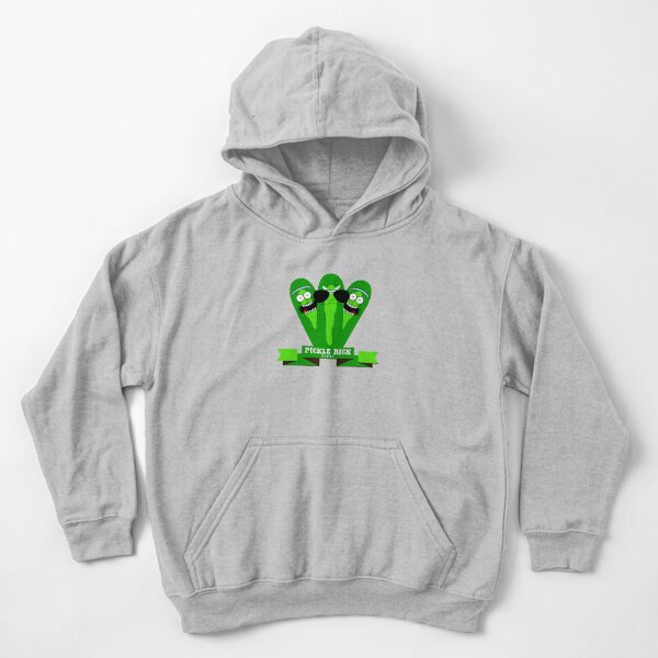Pickle Rick Squad Kids Pullover Hoodie