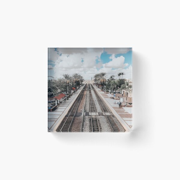Fullerton Train Station Acrylic Block
