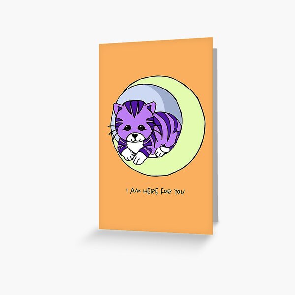 Luna Kitty Greeting Card