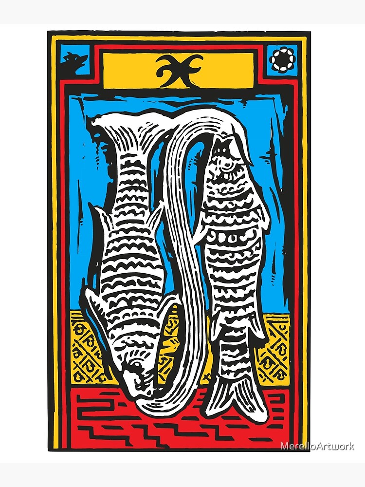 "PISCES, Astrological sign and its symbol" Art Print by MerelloArtwork