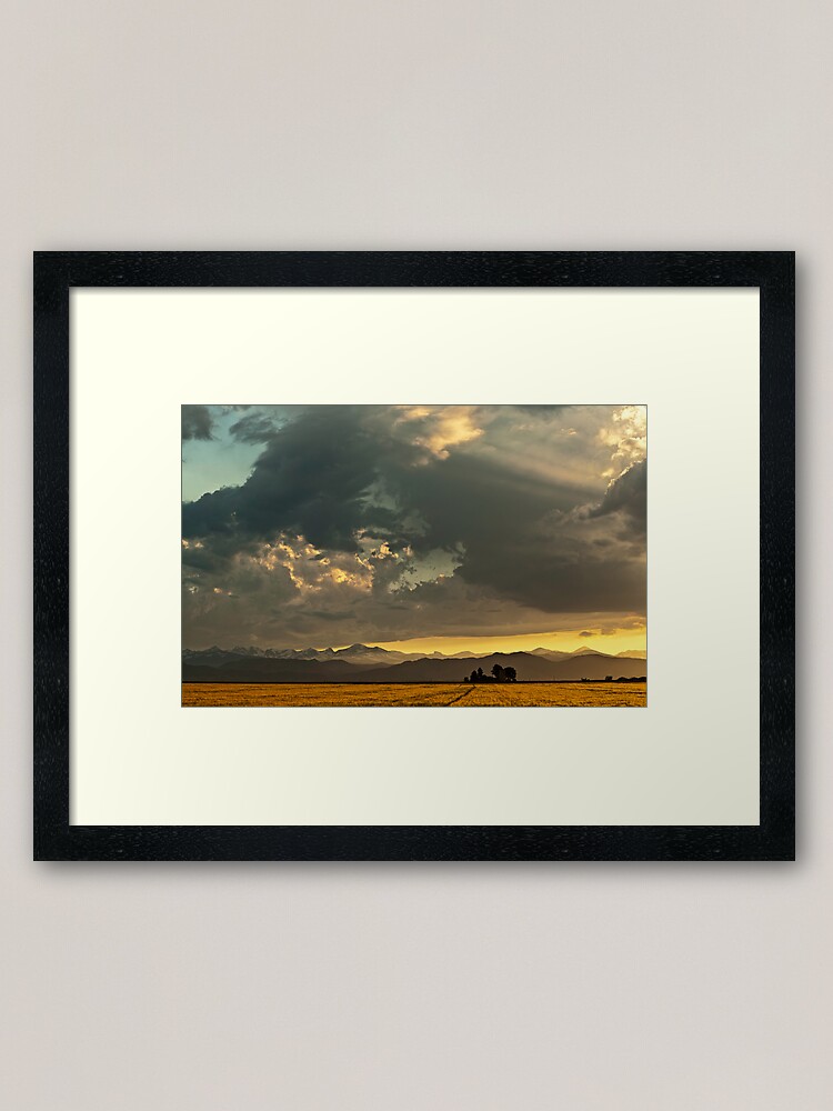 Alternate view of Sunset and Turmoil Framed Art Print