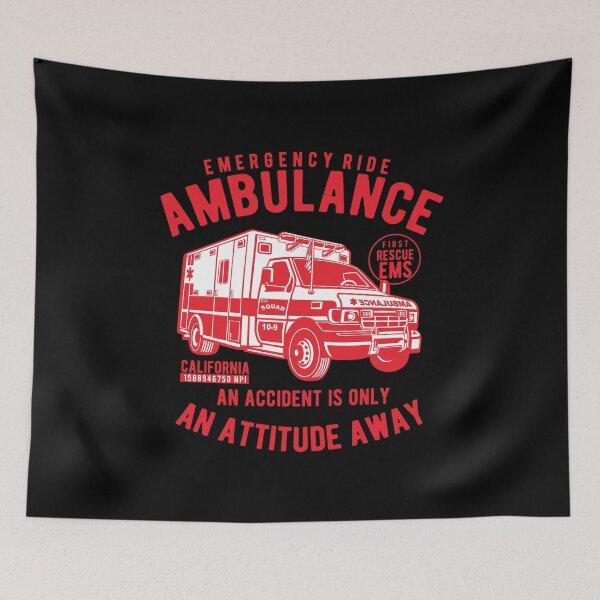Item preview, Emergency ride ambulance gift for paramedics, firefighters and helpers designed and sold by desislogn.