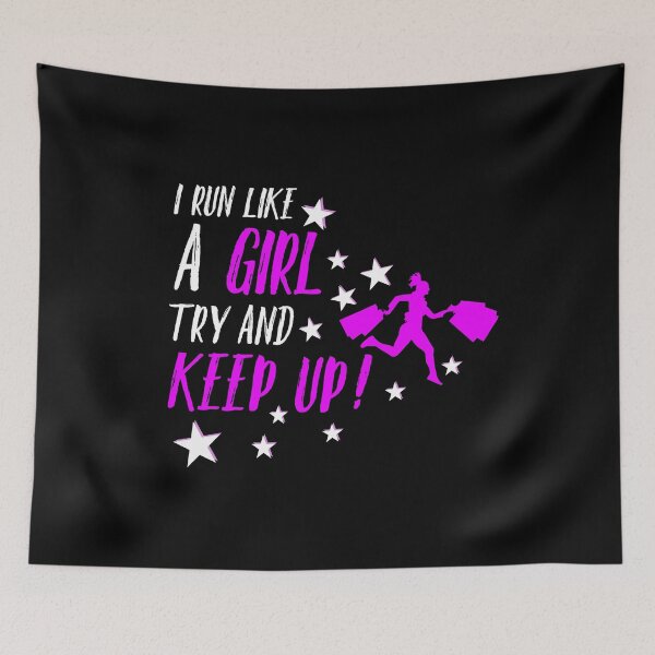 Item preview, I Run Like a Girl Runner Shopping Gift designed and sold by 2blackcherries.