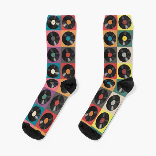 Vinyl Record Socks