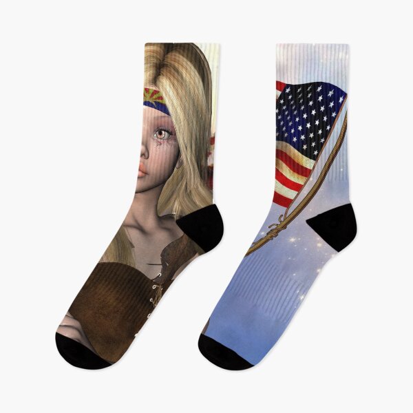 Item preview, Wonderful girl with the flag of USA designed and sold by nicky2342.