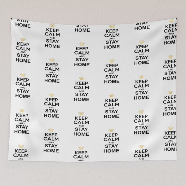 Item preview, Keep Calm And Stay Home - Stay at home - Funny Influenza Virus Flu designed and sold by urban-design.