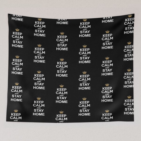 Item preview, Keep Calm And Stay Home - Stay at home - Funny Influenza Virus Flu designed and sold by urban-design.