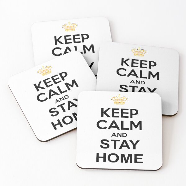 Item preview, Keep Calm And Stay Home - Stay at home - Funny Influenza Virus Flu designed and sold by urban-design.