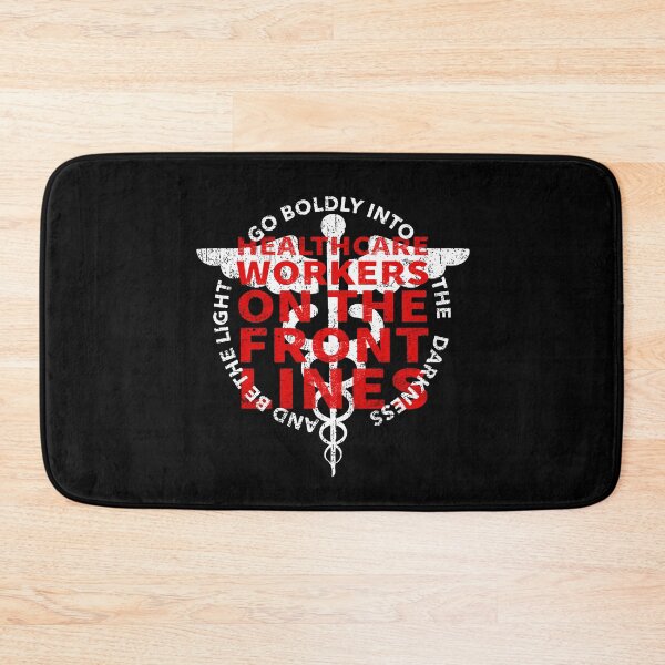 Item preview, Healthcare Workers Go Boldly Into The Darkness And Be The Light COVID 19 DISTRESSED VERSION designed and sold by Dan Brady.