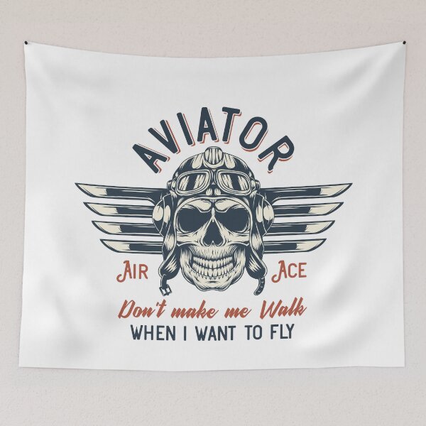 Item preview, AVIATOR SKULL QUOTE PILOT TSHIRT TEE GIFT PRESENT designed and sold by Timcito.