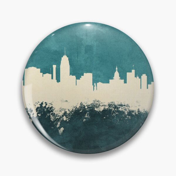 Item preview, Lansing Michigan Skyline designed and sold by ArtPrints.