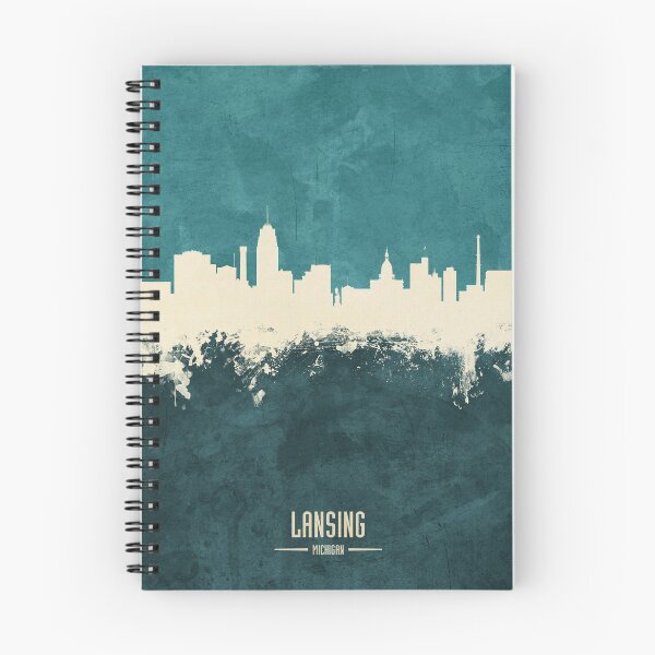 Item preview, Lansing Michigan Skyline designed and sold by ArtPrints.