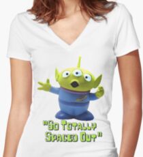 toy story crossover Women's Fitted V-Neck T-Shirt
