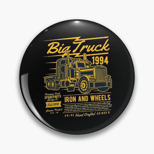 Item preview, Big Truck iron and wheels, gift for truck drivers designed and sold by desislogn.